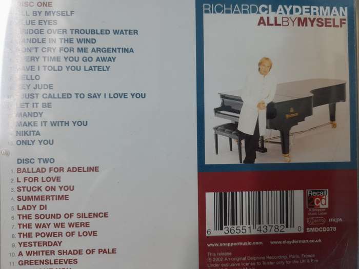Richard Clayderman - All by myself (Double CD)
