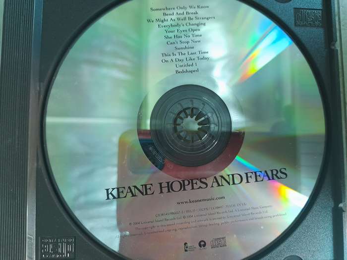 Keane - Hopes and fears (No Jewel Case Sleeves)