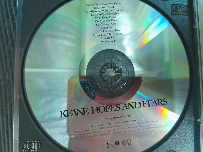 Keane - Hopes and fears (No Jewel Case Sleeves)