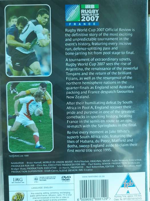 DVD: Rugby World Cup 2007 France - Official review