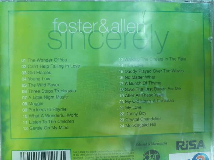 Foster & Allen - Sincerely