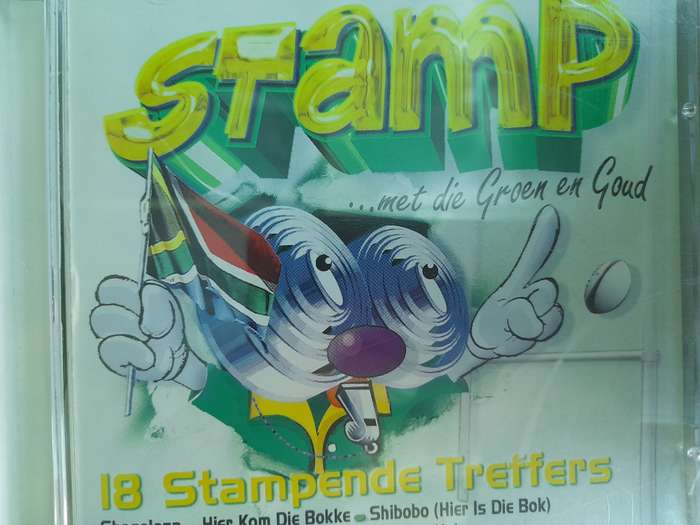 Stamp met die groen en goud