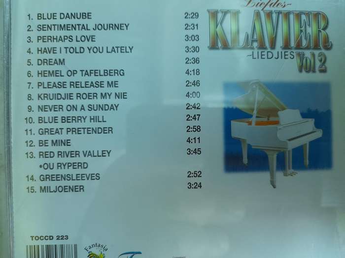 Liefdes klavier liedjies Vol.2