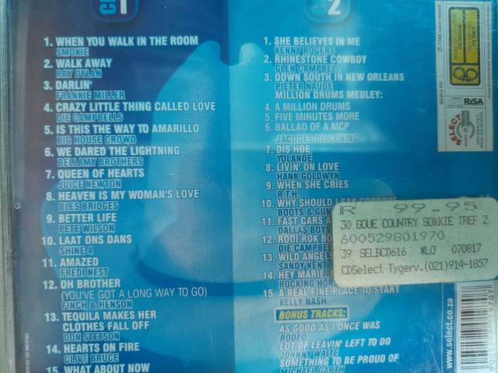 30 Goue Country Sokkie Treffers 2 (Dubbel CD)