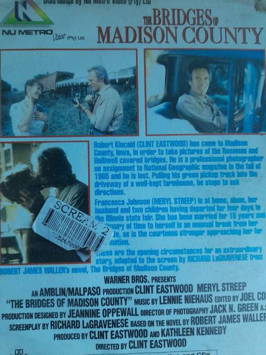 VHS: The Briges of Madison country