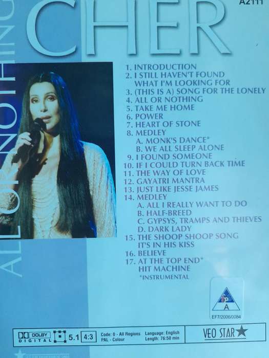 DVD: Cher - All or nothing