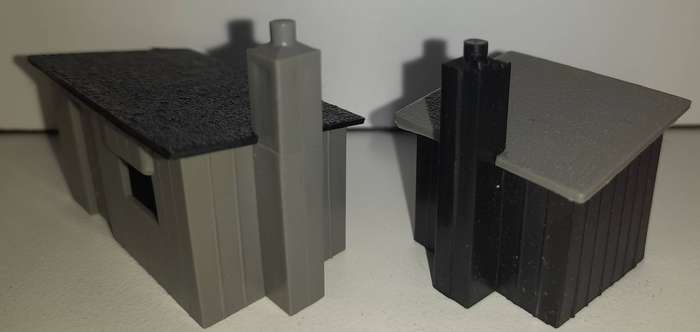 Railway: Set of two Lakeside Huts (HO Gauge) by Triang/Hornby