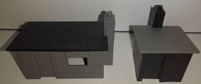 Railway: Set of two Lakeside Huts (HO Gauge) by Triang/Hornby