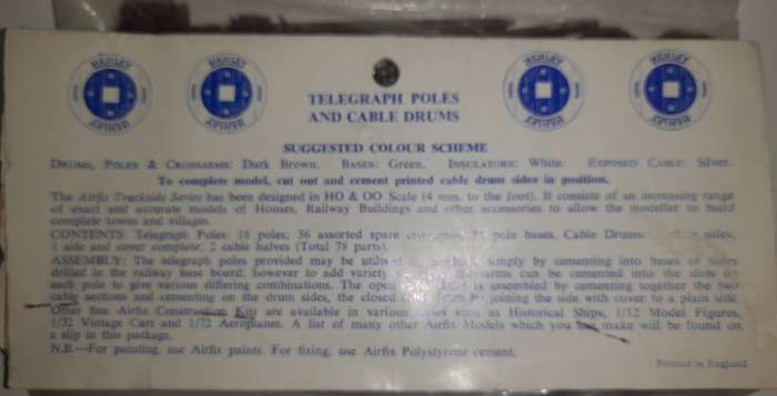 Railway: Telegraph Poles (OO/HO Gauge) - by Airfix