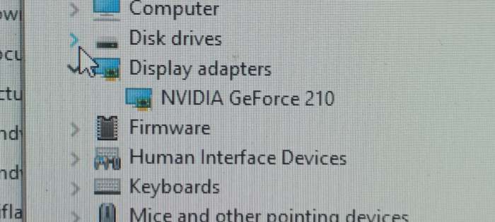 Point of view Nvidia Geforce 210