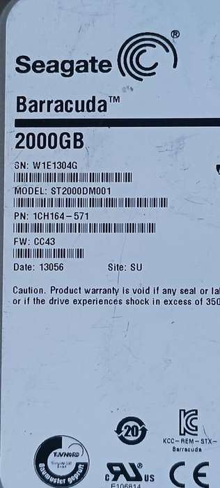 Seagate Barracuda 2000GB