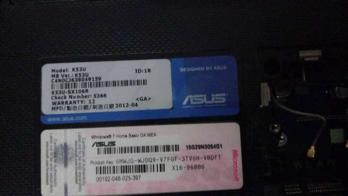 Asus K53U *as is*