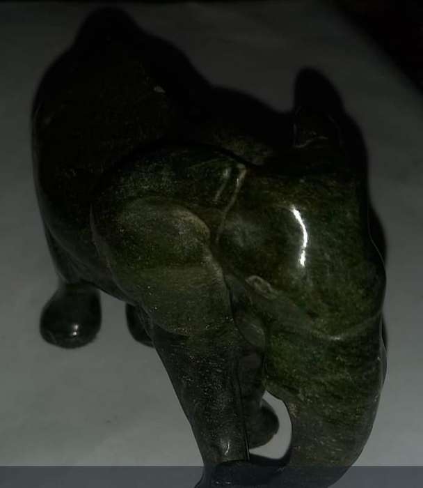 Verdite Elephant Carving