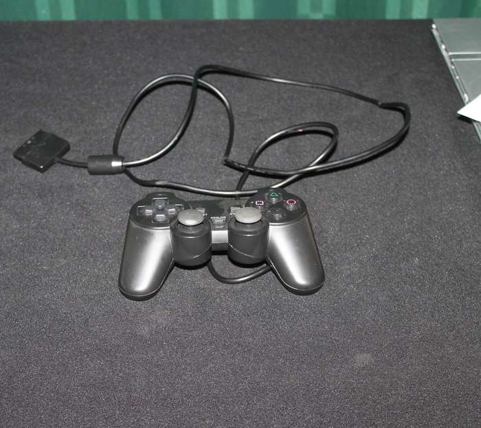 PlayStation 2 Slim with Remote, Game Cables and memory card