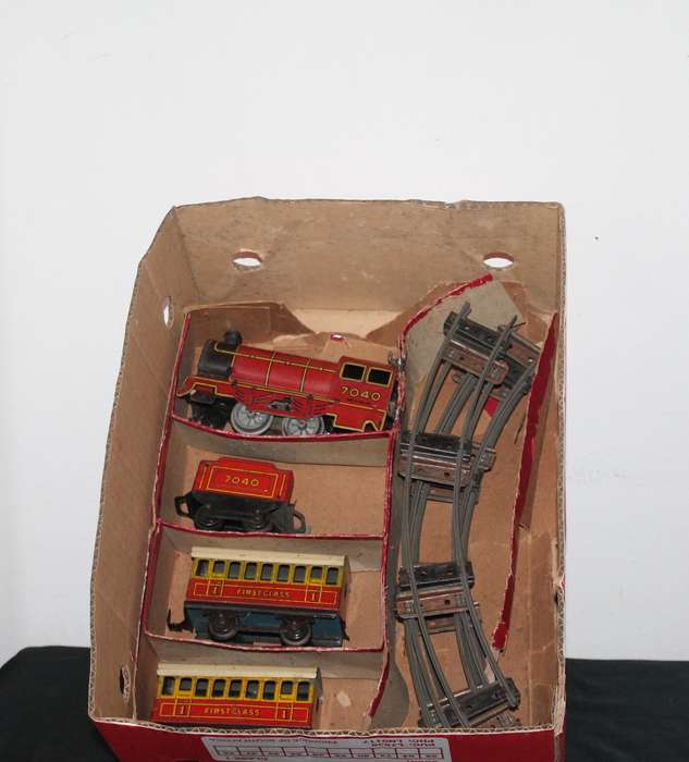 Brimtoy Train Set Tin