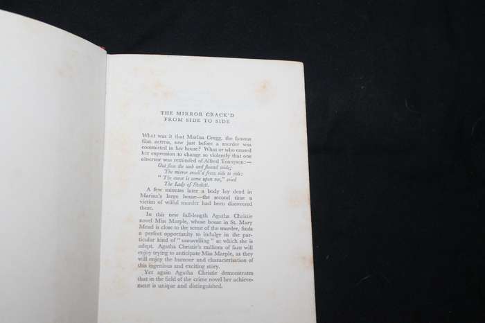 Agatha Christie the mirror crack'd from side to side