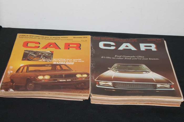 Car Magazine's 1974 Jan to Dec 12 Magazine's