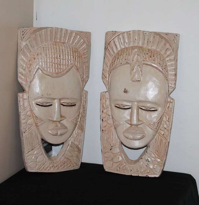 Set of 2 African Masks
