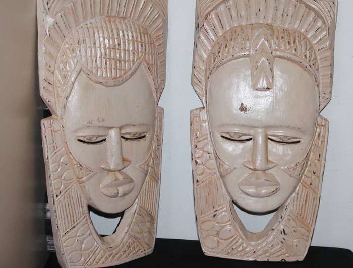 Set of 2 African Masks
