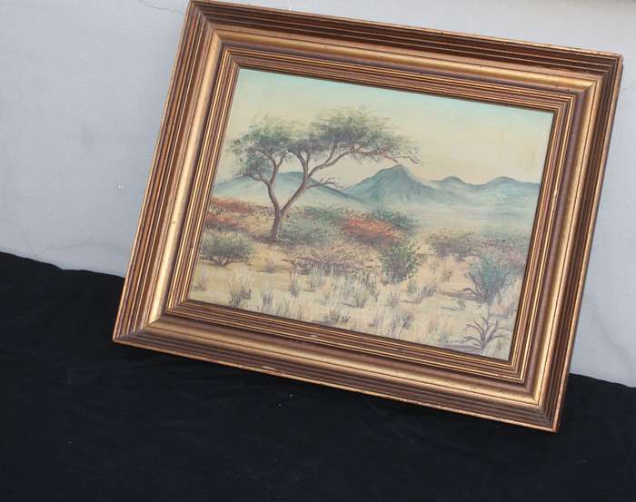 Oil of Trees Broad Gold Frame