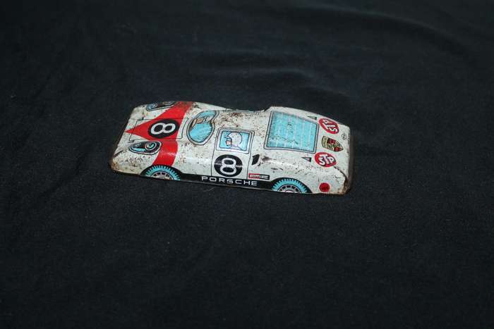 Vintage Porsche Tin Toy Racing Car