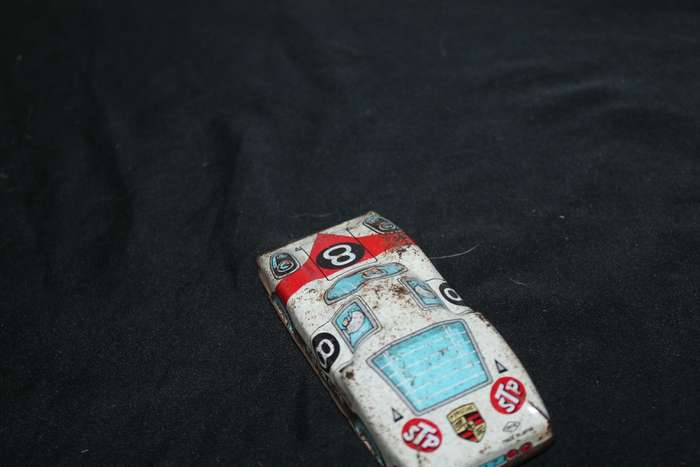 Vintage Porsche Tin Toy Racing Car