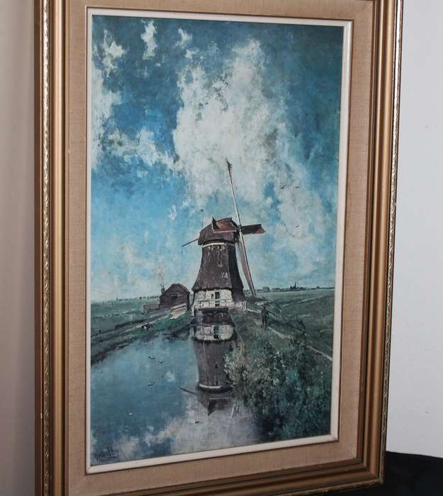 Framed Picture of a windmill