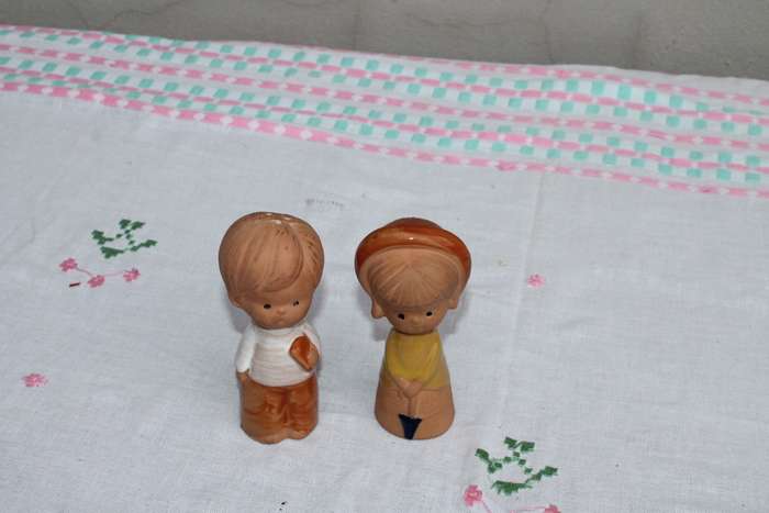 Retro Salt and Pepper Shakers