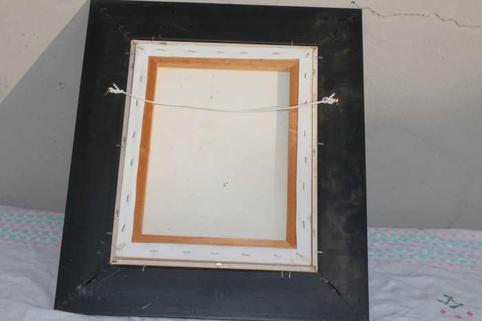 Framed Oil Garden Gate
