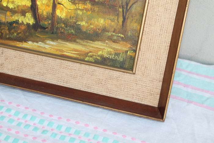 Oil Painting of Trees W Y Lam