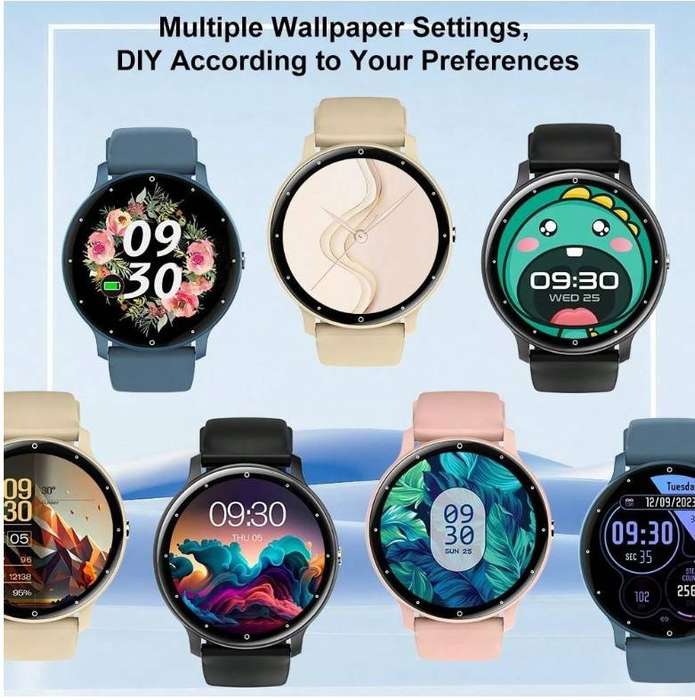 Smart Watch with Magnetic Charger -  Black