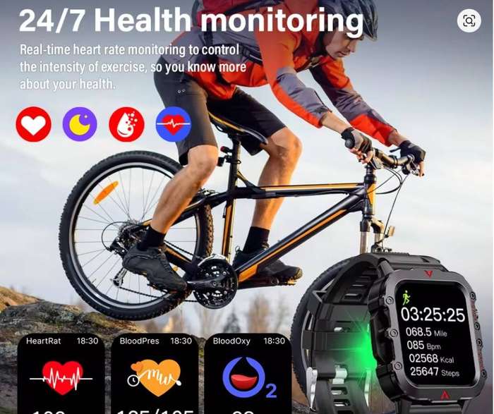 Men Sports Smart Watch 1.71 Screen