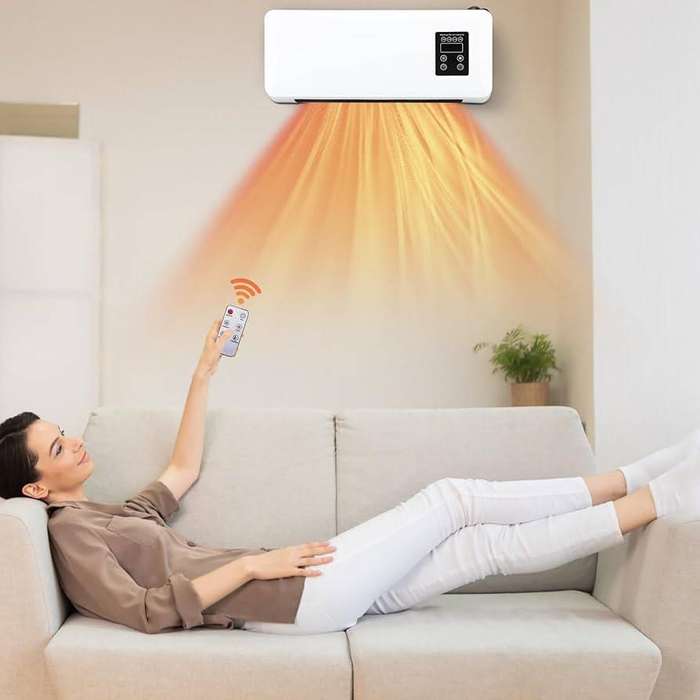 Wall Mounted Desktop 2in1 Electric Heater Air Conditioner