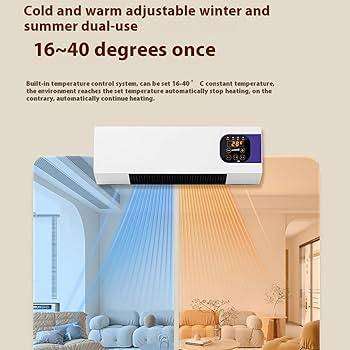 Wall Mounted Desktop 2in1 Electric Heater Air Conditioner