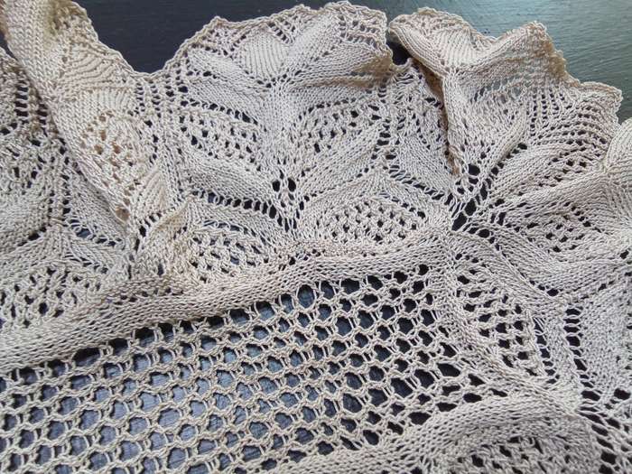 Breathtakingly beautiful vintage hand knitted doily
