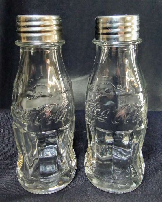 Lovely vintage Coca-Cola bottle salt & pepper set