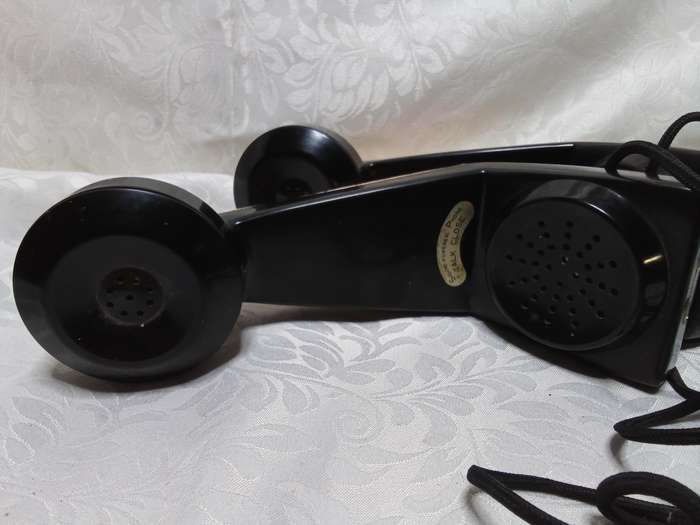 Two vintage Belphone echo sound powered handsets