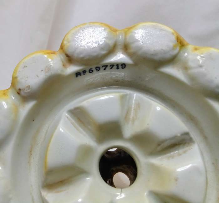 Antique Porcelain Coral Shaped Flower Frog
