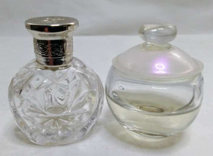 Two stunning miniature perfume bottles!  Ralph Lauren Safari & Cacharel NOA