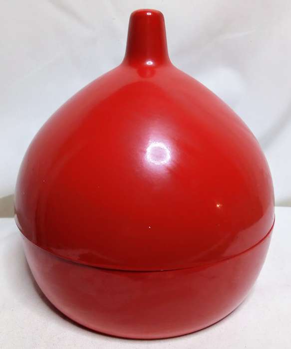 Laurids Lønborg "The Onion" Coaster Set, 1970s, Red Balloon Design, Set of 6,