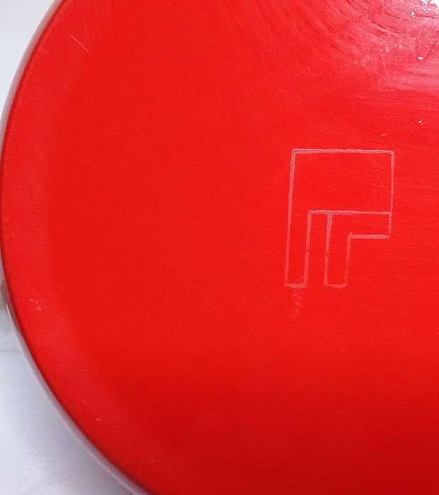 Laurids Lønborg "The Onion" Coaster Set, 1970s, Red Balloon Design, Set of 6,
