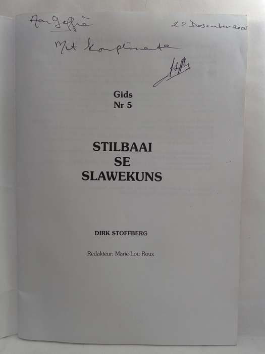 Stilbaai se slawekuns (Gids nr 5) - Dirk Stoffberg