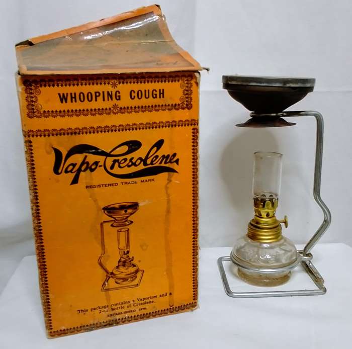 Vintage medical Vapo-Cresolene vaporizer (Kerosene Lamp)