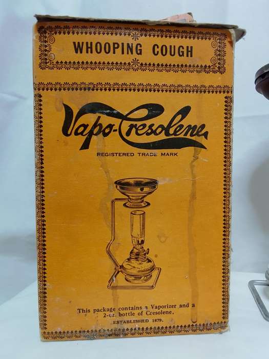 Vintage medical Vapo-Cresolene vaporizer (Kerosene Lamp)