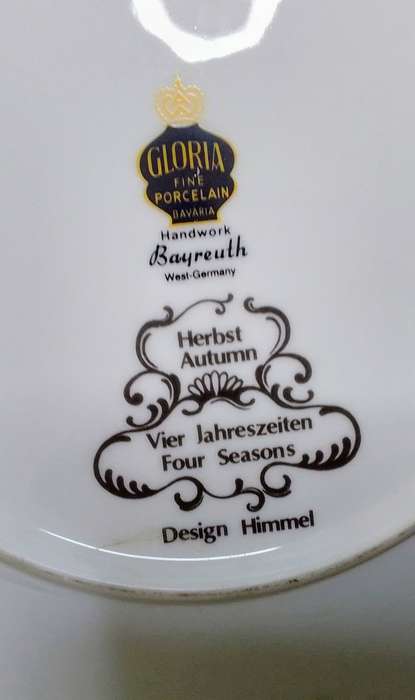 Beautiful Himmel Design Autumn Pottery Display Plate