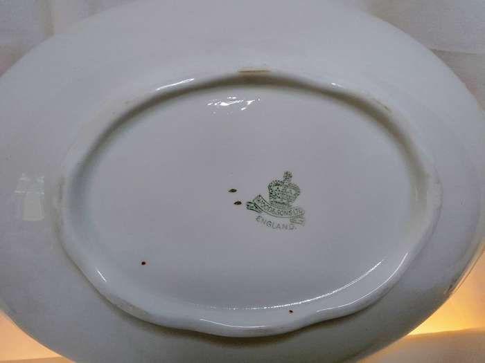 Two pretty antique Wood and Sons porcelain casseroles