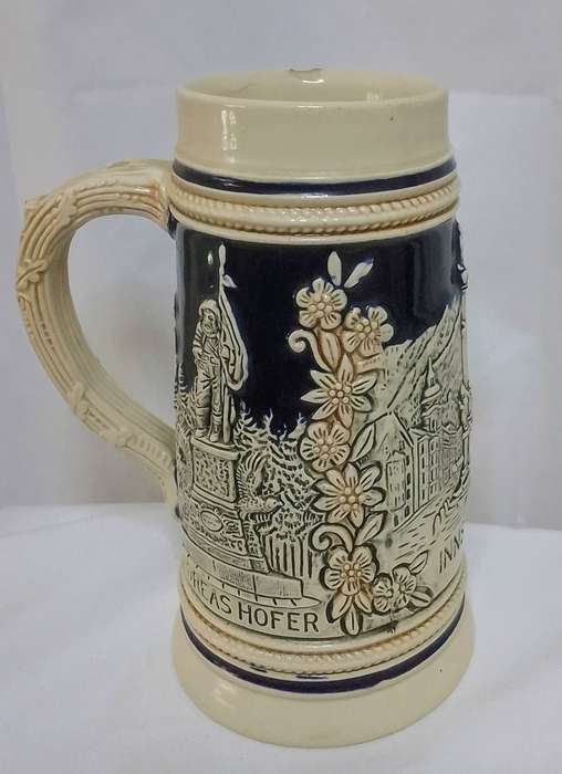 Beautiful vintage German beer stein - some chips