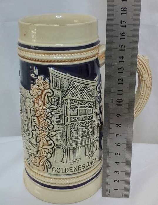 Beautiful vintage German beer stein - some chips