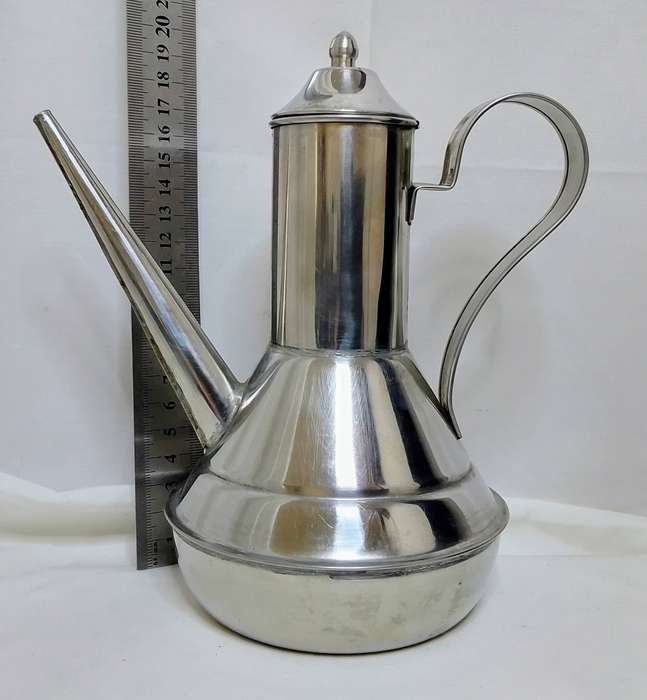 Vintage Stainless steel oil decanter