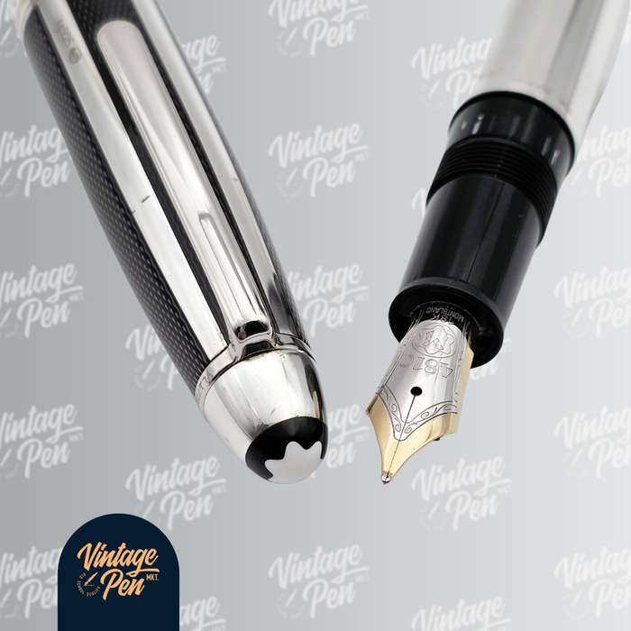 Montblanc Solitaire Fibre Guilloche LeGrand Fountain Pen